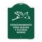 Signmission Estacionamento Para Nuevas Y Futuras Mamas, Green & White Aluminum Sign, 18" x 24", GW-1824-24091 A-DES-GW-1824-24091 - alternate 1
